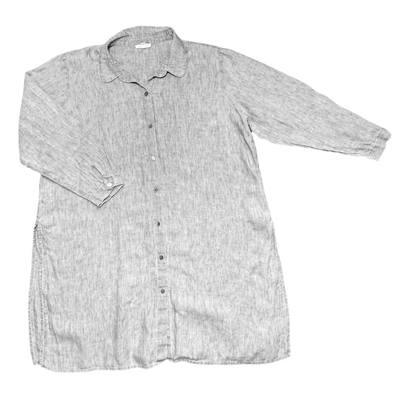 Eileen Fisher Tops - Eileen Fisher Gray Organic Linen Top/Tunic